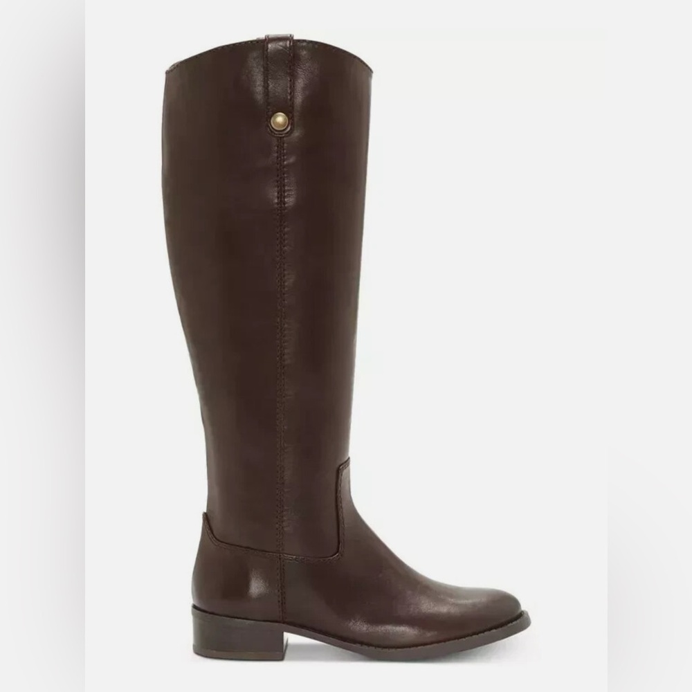 INC INTERNATIONAL CONCEPTS Fawne Riding Leather Boots Cognac